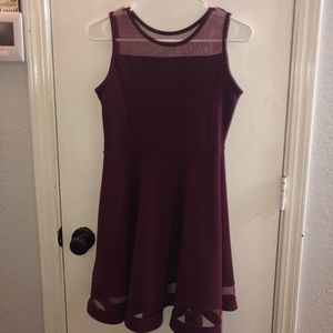 kids burgundy dress